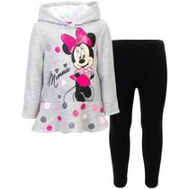 Conjunto de roupas Disney Minnie Mouse Hoodie & Leggings 3T Girl Conjunto de roupas Disney Minnie Mouse Hoodie & Leggings 3T Girl