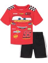 Conjunto de roupas Disney Pixar Cars Lightning McQueen para meninos 5 Conjunto de roupas Disney Pixar Cars Lightning McQueen para meninos 5