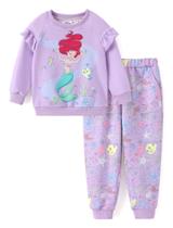 Conjunto de roupas Disney Princess Ariel Toddler Girl 3T Light Purple