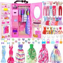 Conjunto de roupas e acessórios para bonecas 82 unidades para boneca de 11,5 polegadas