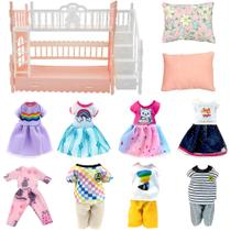 Conjunto de roupas e acessórios para bonecas Chelsea Dolls eUmbhoa