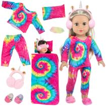 Conjunto de roupas e acessórios para bonecas Ecore Fun 18 polegadas Girl