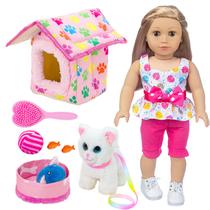 Conjunto de roupas e acessórios para bonecas ZNTWEI American 18 polegadas Conjunto de roupas e acessórios para bonecas ZNTWEI American 18 polegadas