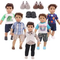 Conjunto de roupas e sapatos para bonecas Ecore Fun para bonecos masculinos de 18 polegadas