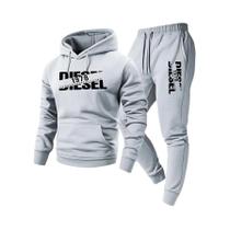 Conjunto De Roupas Esportivas Com Capuz Para Homens Outono Inverno Moda Casual Dois Em Um Moletom E