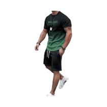Conjunto De Roupas Esportivas Masculinas De Verão, Camiseta E Shorts Impressos Em 3D, Moda Solta