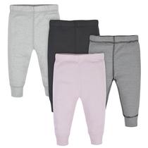 Conjunto de roupas Gerber Baby Girls Active Pants de 6 a 9 meses (4 unidades)