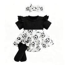 Conjunto de roupas Giraropa Newborn Baby Girl Smocked Bubble Black Conjunto de roupas Giraropa Newborn Baby Girl Smocked Bubble Black