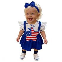 Conjunto de roupas Giraropa Newborn Baby Girl Smocked Bubble Romper