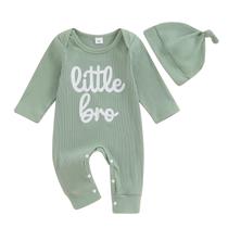 Conjunto de roupas GOOCHEER Newborn Baby Boy Little Brother 0-3 meses