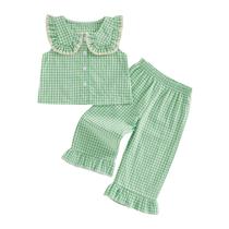 Conjunto de roupas Gureui Toddler Baby Girl Summer 18-24 meses