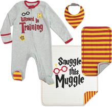 Conjunto de roupas Harry Potter Newborn Baby 0-6 meses, 4 peças Conjunto de roupas Harry Potter Newborn Baby 0-6 meses, 4 peças