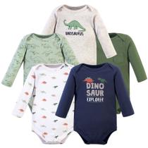 Conjunto de roupas Hudson Baby, macacões unissex de algodão 6-9M, pacote com 5