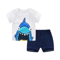 Conjunto de Roupas Infantil Casual - Meninas e Meninos - Camiseta e Shorts Conjunto de Roupas Infantil Casual - Meninas e Meninos - Camiseta e Shorts