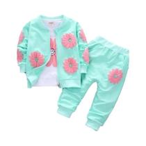 Conjunto de Roupas Infantil de Algodão para Meninas (0-4 anos) - Primavera/Outono 2023