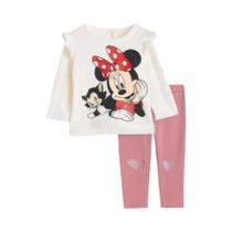 Conjunto de Roupas Infantil Disney para Menina - Moletom e Leggings (Primavera/Outono)