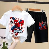 Conjunto de Roupas Infantil Homem-Aranha - Verão - Camiseta e Shorts