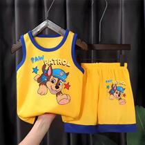 Conjunto De Roupas Infantis PAW Patrol Para Meninos E Meninas, 2 Peças, Shorts Esportivos Macios De