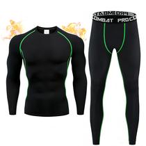 Conjunto de roupas íntimas térmicas SIEANE para homens com camada de base forrada de lã