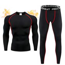 Conjunto de roupas íntimas térmicas SIEANE para homens com camada de base forrada de lã