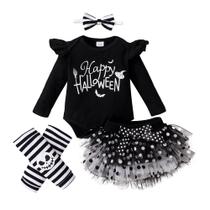 Conjunto de roupas Kucnuzki, roupa de Halloween para bebês de 0 a 3 meses