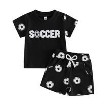 Conjunto de roupas Kupretty Toddler Baby Boy 0-3Y Summer Waffle Knit