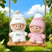 Conjunto de roupas La bu bu 4.0 Doll (2 conjuntos: suéter e chapéu) Conjunto de roupas La bu bu 4.0 Doll (2 conjuntos: suéter e chapéu)