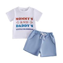Conjunto de roupas LIOMENGZI Toddler Baby Boy Summer 6-18 meses