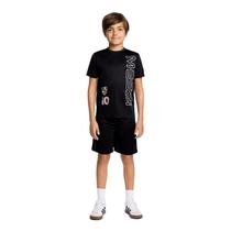 Conjunto de roupas Messi Boys Lifestyle de manga curta, 2 peças