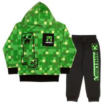 Conjunto de roupas Minecraft Creeper Graphic de 2 peças para meninos
