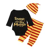 Conjunto de roupas Miwear para bebês e meninos e meninas, macacão, calça e faixa de cabeça Conjunto de roupas Miwear para bebês e meninos e meninas, macacão, calça e faixa de cabeça