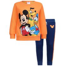 Conjunto de roupas, moletom e calças Disney Mickey Mouse para meninos