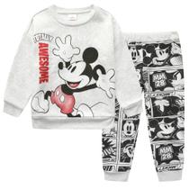 Conjunto de roupas, moletom e calças Disney Mickey Mouse para meninos