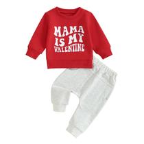 Conjunto de roupas Murnouche Toddler Baby Boy Dia dos Namorados 0-6M Conjunto de roupas Murnouche Toddler Baby Boy Dia dos Namorados 0-6M