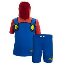 Conjunto de Roupas Nintendo Super Mario & Luigi para Meninos de 4 Anos - Azul