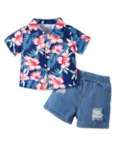 Conjunto de roupas NZRVAWS, camisa havaiana para meninos de 12 a 18 meses Conjunto de roupas NZRVAWS, camisa havaiana para meninos de 12 a 18 meses