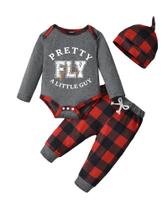 Conjunto de roupas NZRVAWS Toddler Baby Boy 12-18 meses de manga comprida