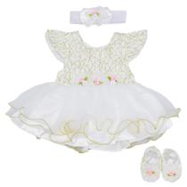 Conjunto de roupas OYESY Reborn Baby Dolls, vestido princesa de 50 cm, 5 peças