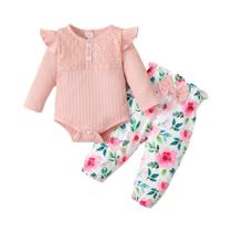 Conjunto de Roupas para Bebê Menina (3 Peças) - Primavera/Outono