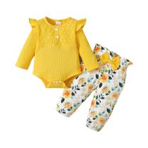 Conjunto de Roupas para Bebê Menina (3 Peças) - Primavera/Outono