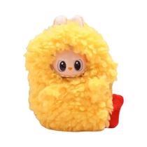 Conjunto De Roupas Para Boneca Kawaii LABUBU, Macacão De Algodão Plush E Chapéu De Pescador, 2 Peças