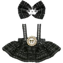 Conjunto de roupas para boneca LABUBU de 17 cm (sem boneca) vestido e gravata borboleta Conjunto de roupas para boneca LABUBU de 17 cm (sem boneca) vestido e gravata borboleta