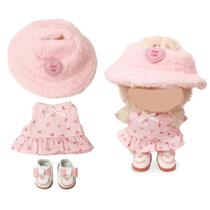 Conjunto de roupas para boneca LABUBU de 17 cm - vestido de piquenique Cherry Conjunto de roupas para boneca LABUBU de 17 cm - vestido de piquenique Cherry