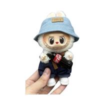 Conjunto De Roupas Para Boneca Plush Labubu De 17CM Com Sapatos Acessórios Para Boneca Cola