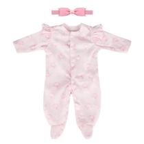 Conjunto de roupas para boneca Reborn Baby Doll de 16-18 polegadas CARANOVO Pink