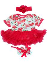 Conjunto de Roupas para Boneca Reborn OYESY - 43-58cm - com Tutu Vermelho Conjunto de Roupas para Boneca Reborn OYESY - 43-58cm - com Tutu Vermelho
