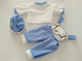 Conjunto de roupas para boneca recém-nascida de 22 polegadas com tema de elefante Conjunto de roupas para boneca recém-nascida de 22 polegadas com tema de elefante