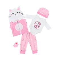 Conjunto De Roupas Para Bonecas De 16-18 Polegadas Com Padrão De Animais Fofos, Acessórios Para