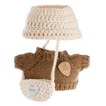 Conjunto de roupas para bonecas de 17 cm GrillGauge Crochet Conjunto de 3 peças Conjunto de roupas para bonecas de 17 cm GrillGauge Crochet Conjunto de 3 peças