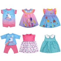 Conjunto de roupas para bonecas de 33 a 40 cm - pacote com 6 - OTMOON Conjunto de roupas para bonecas de 33 a 40 cm - pacote com 6 - OTMOON